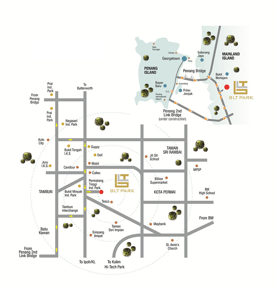 Taman-Industri-Impian-Alma-Bukit-Mertajam_location_map